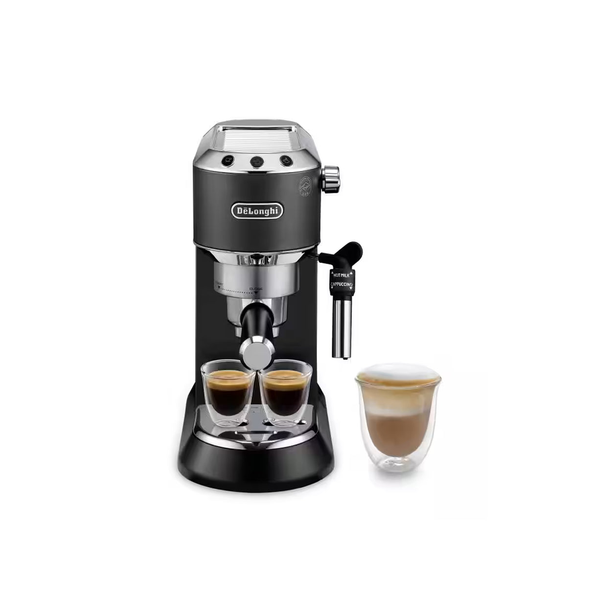DeLonghi EC685.BK - Sleek & Ultra Slim Espresso Coffee Machine 1300 Watts (Black)