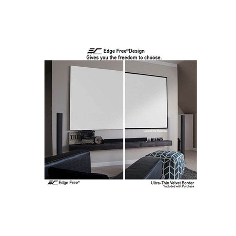 Elite Screens AR110DHD3 Aeon Series - 110 Inches CineGrey 3D Edge Free/Edgeless Fixed Frame Projection Screen
