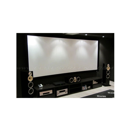 Elite Screens CURVE235-115W - 115 Inches CineWhite (2.35:1 Cinema Scope) Curve Fixed Frame Projection Screen