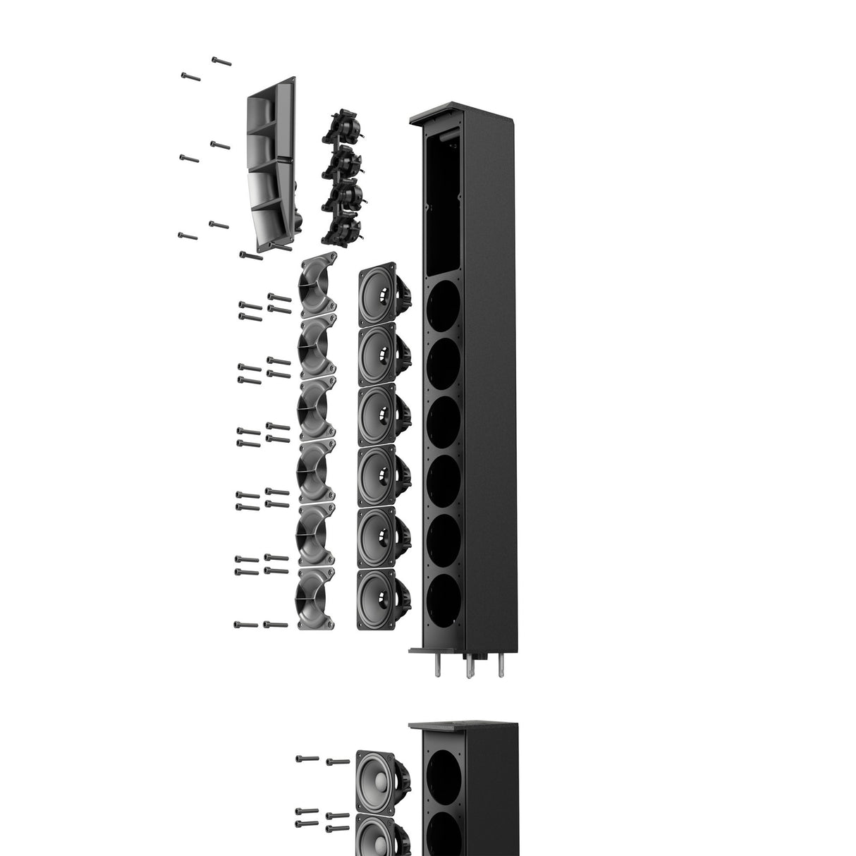 LD Systems MAUI 44  G2 - Cardioid powered Column Array 1500 Watts PA System (Black)