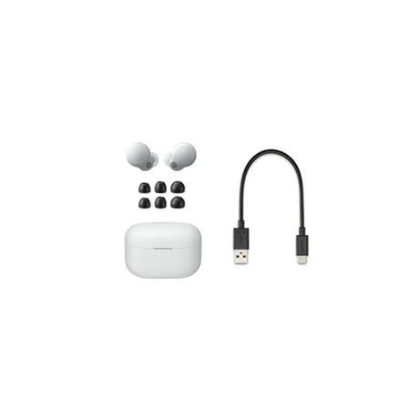 Sony LinkBuds S WF-LS900N - Truly Wireless Noise Cancelling Adaptive Sound Control Earbuds (White)