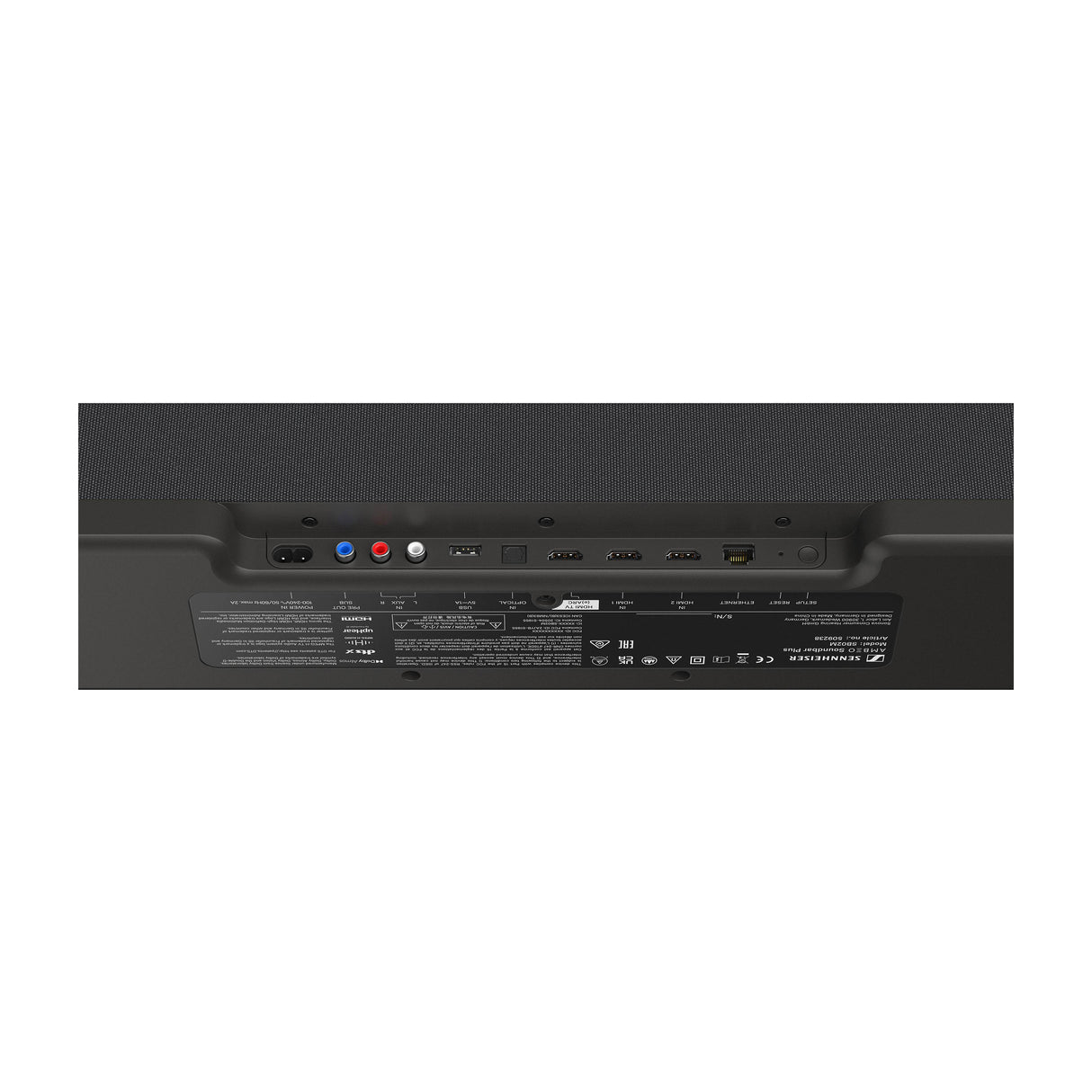 Sennheiser AMBEO Soundbar Plus and AMBEO Sub - 7.1.4 Channel Dolby Atmos Sound Bar and Subwoofer system (Bundle Pack)