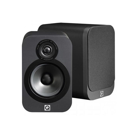 Q Acoustics 3020i- Bookshelf Speakers (Pair) (Black/Walnut/Graphite Grey/White)