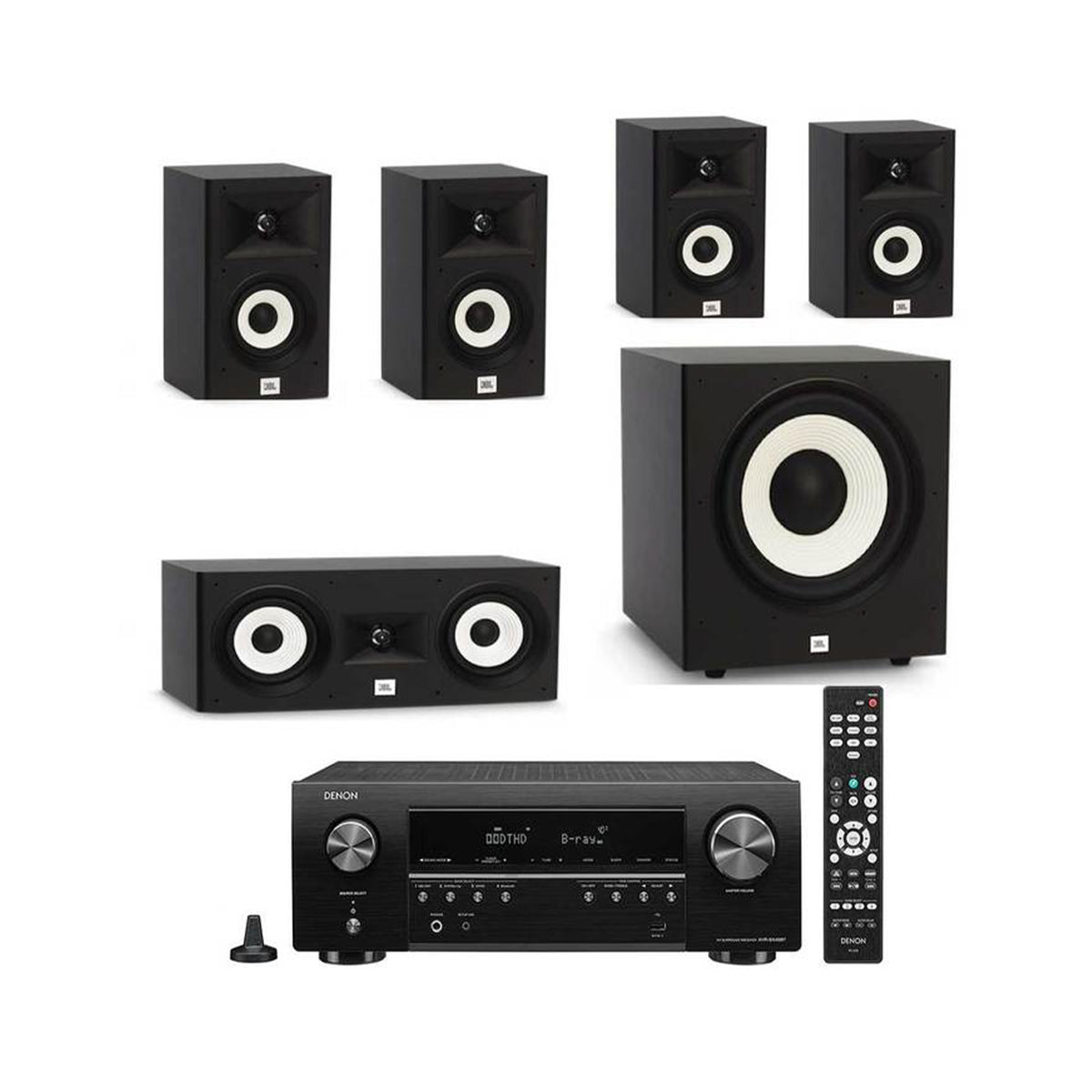 JBL Stage Series Denon AVRX-250 BT AV Receiver Home Theatre Bund