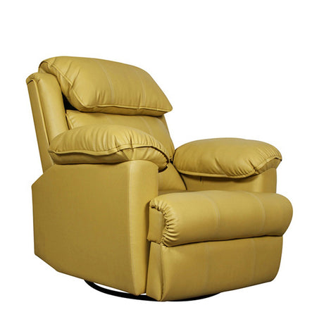 Diana Yellow Recliner- Motorised with Leatherette Finish