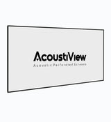 Klara AcoustiView Series AV-106W - 106 Inches 4K UHD Ultra Slim Acoustic Perforated Matte White Fixed Frame Projection Screen (16:9)