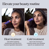 Therabody TheraFace Depuffing Wand – Cold and Heat Skincare Treatment to depuff and Glow (Indigo)