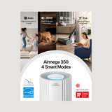 Coway Airmega 350 Air Purifier , True HEPA Filter, Large Room Air Purifier