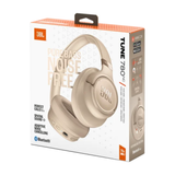 JBL Tune 780NC Wireless on-ear Noise Cancelling headphones with powerful Hi-Res JBL Pure Bass Sound & Spatial Audio (Beige)