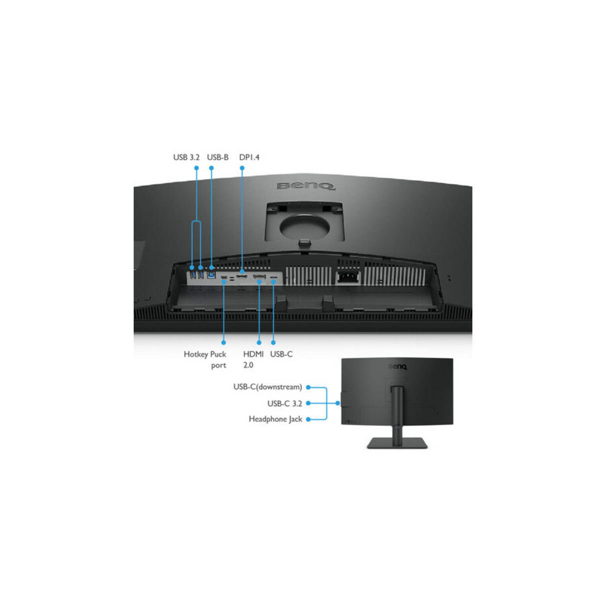 BenQ PD2706U - 27 Inches 4K UHD 95% P3, 100% sRGB HDR400 USB-C Designer Monitor