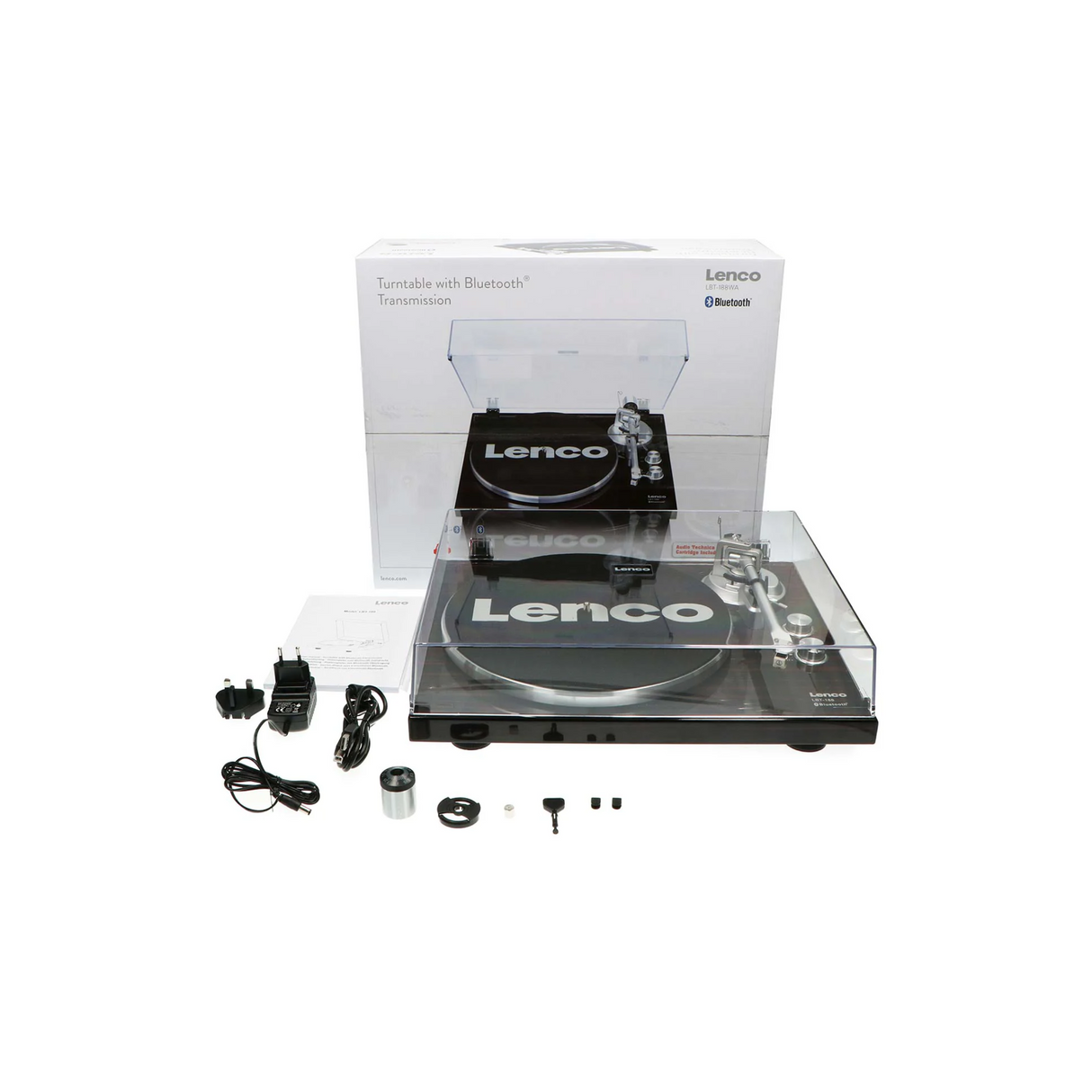 Lenco LBT-188WA - Record Player with Bluetooth (Dark Brown)