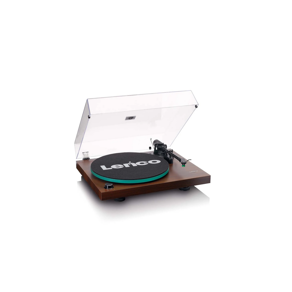 Lenco LBT-225WA - Record player with Bluetooth (Dark Brown) (Audio-Technica AT-VM95E high quality cartridge)