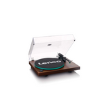 Lenco LBT-225WA - Record player with Bluetooth (Dark Brown) (Audio-Technica AT-VM95E high quality cartridge)