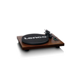 Lenco LS-600WA - Record player with built-in amplifier & Bluetooth plus 2 Bookshelf speakers (Walnut)