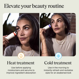 Therabody TheraFace Depuffing Wand – Cold and Heat Skincare Treatment to depuff and Glow (White)