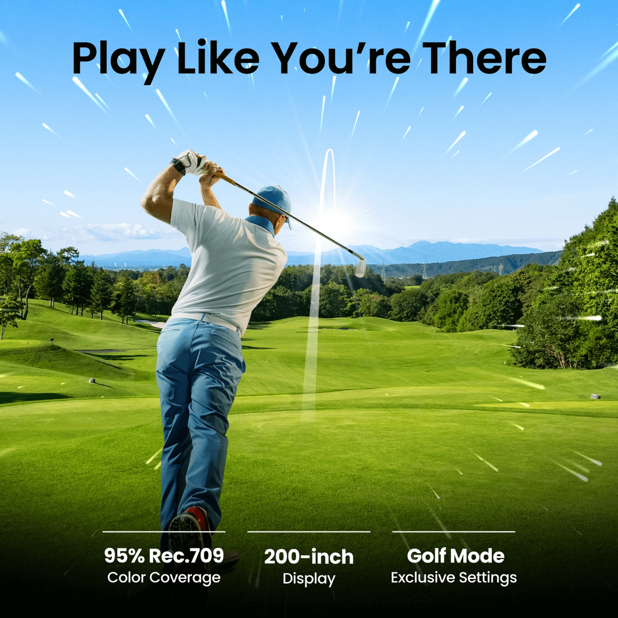 BenQ AH700ST - 4000 Lumens Short Throw Full HD Laser Projector (Golf Simulator Projector)