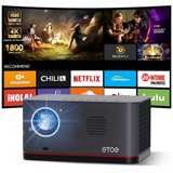 ETOE Whale Pro - 1500 Lumens 1080P Full HD DLP Google TV Smart Portable Projector
