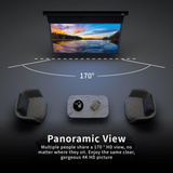 Vividstorm PRO Slimline Tab Tension Ultra short Throw Ambient Light Rejecting Drop Down Motorised Projection Screen 130 Inches