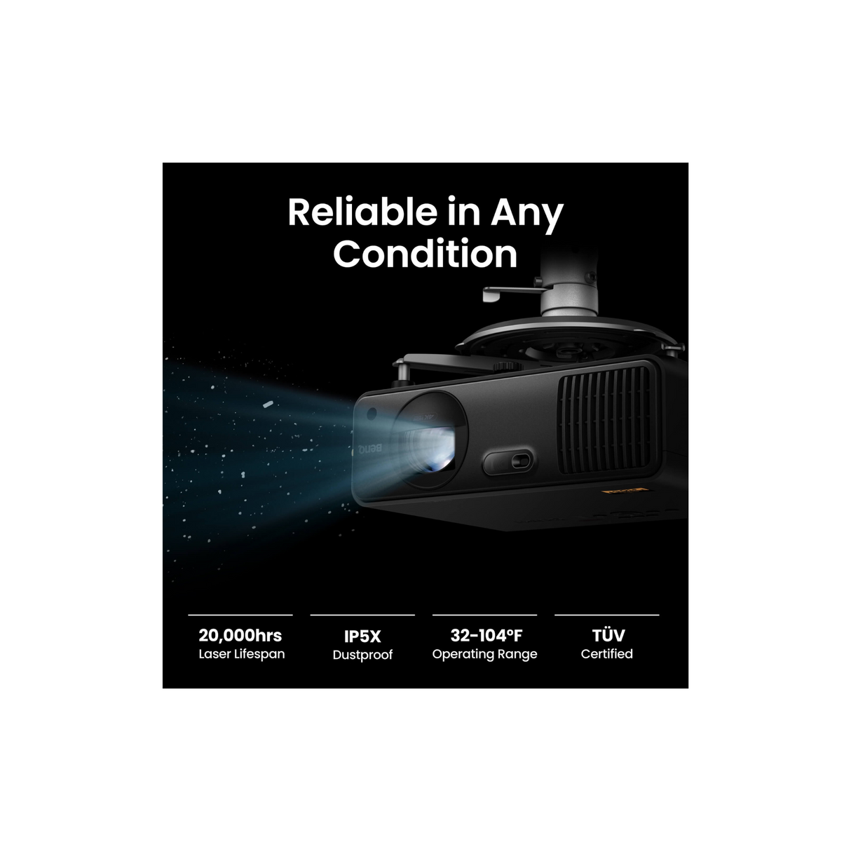 BenQ AK700ST - True 4K UHD HDR 4000 Lumens Short Throw Laser Projector (Golf Simulator Projector)