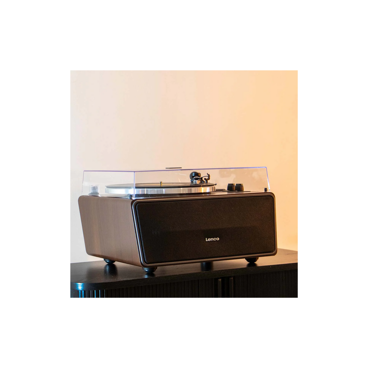 Lenco LS-470WA - Record Player with built-in speakers and Bluetooth (Walnut)