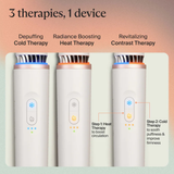 Therabody TheraFace Depuffing Wand – Cold and Heat Skincare Treatment to depuff and Glow (White)