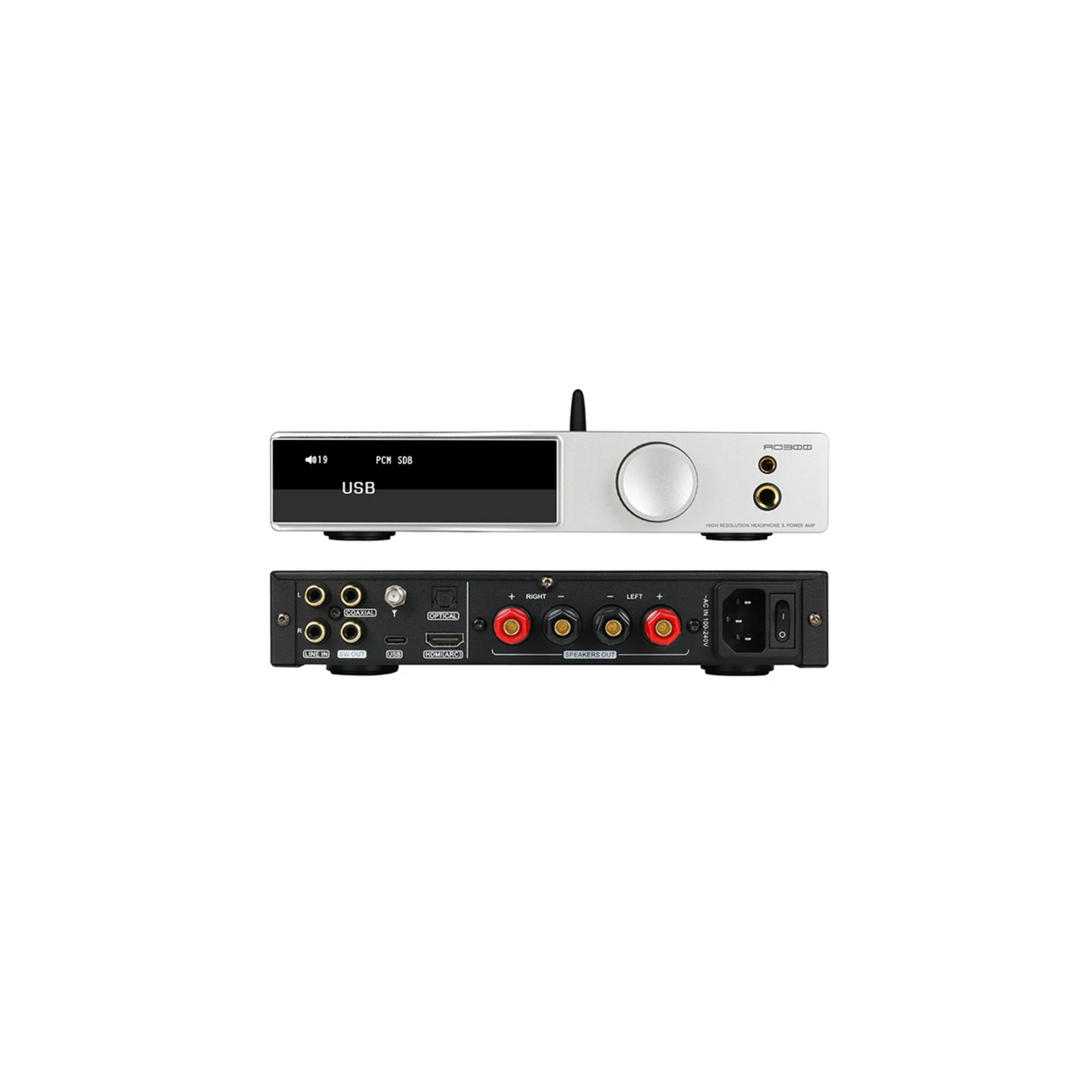 SMSL AO300 High-performance CS43131 Chip Desktop DAC Amplifier (Silver)