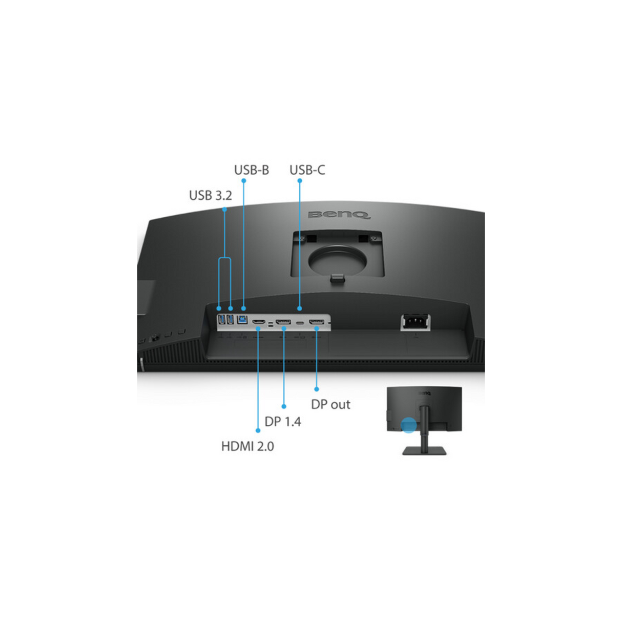 BenQ PD2506Q - 25 Inches 2K QHD P3 USB-C Designer Monitor, 95% P3, 100% sRGB, 100% Rec. 709, Pantone Skintone Validated, Daisy Chain, CAD/CAM, Animation Mode, Color Accurate, HDMI