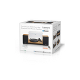 Lenco LS-500OK - Record player with built-in amplifier and Bluetooth plus Bookshelf Speakers (Wood)