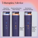Therabody TheraFace Depuffing Wand – Cold and Heat Skincare Treatment to depuff and Glow (Indigo)