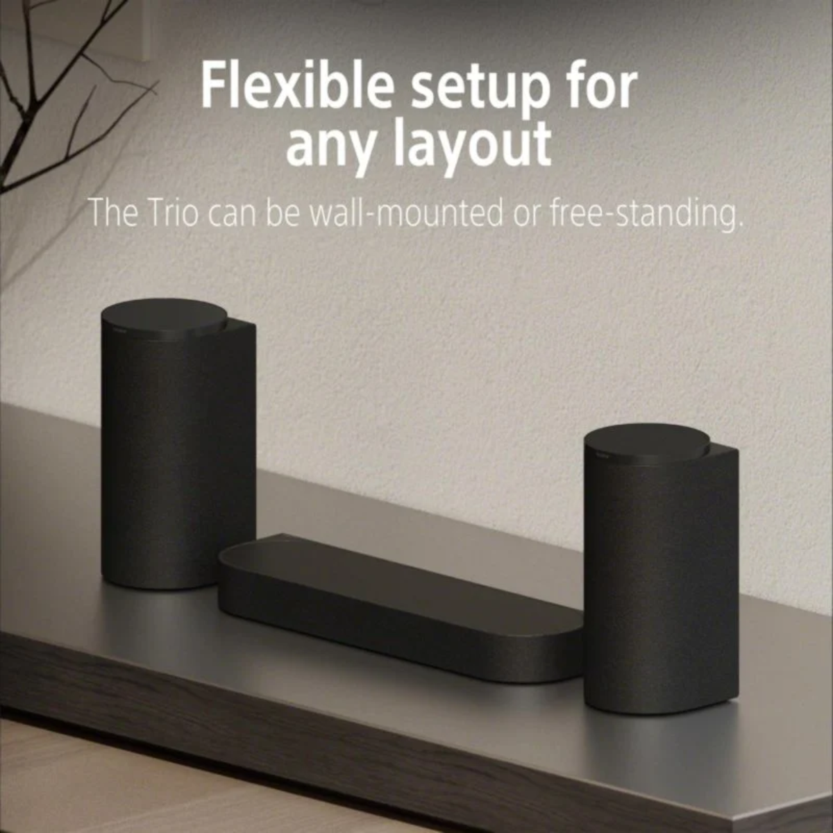 Sony Bravia Theatre Trio (HT-A8+ SA-SW3) - Home Theater Three-Unit Audio Dolby Atmos Home Theatre System With Wireless Subwoofer SW3 (IMAX,Dolby Atmos/DTSx,360RA,Voice Zoom3,Alexa & Google,8K/4K HDR)