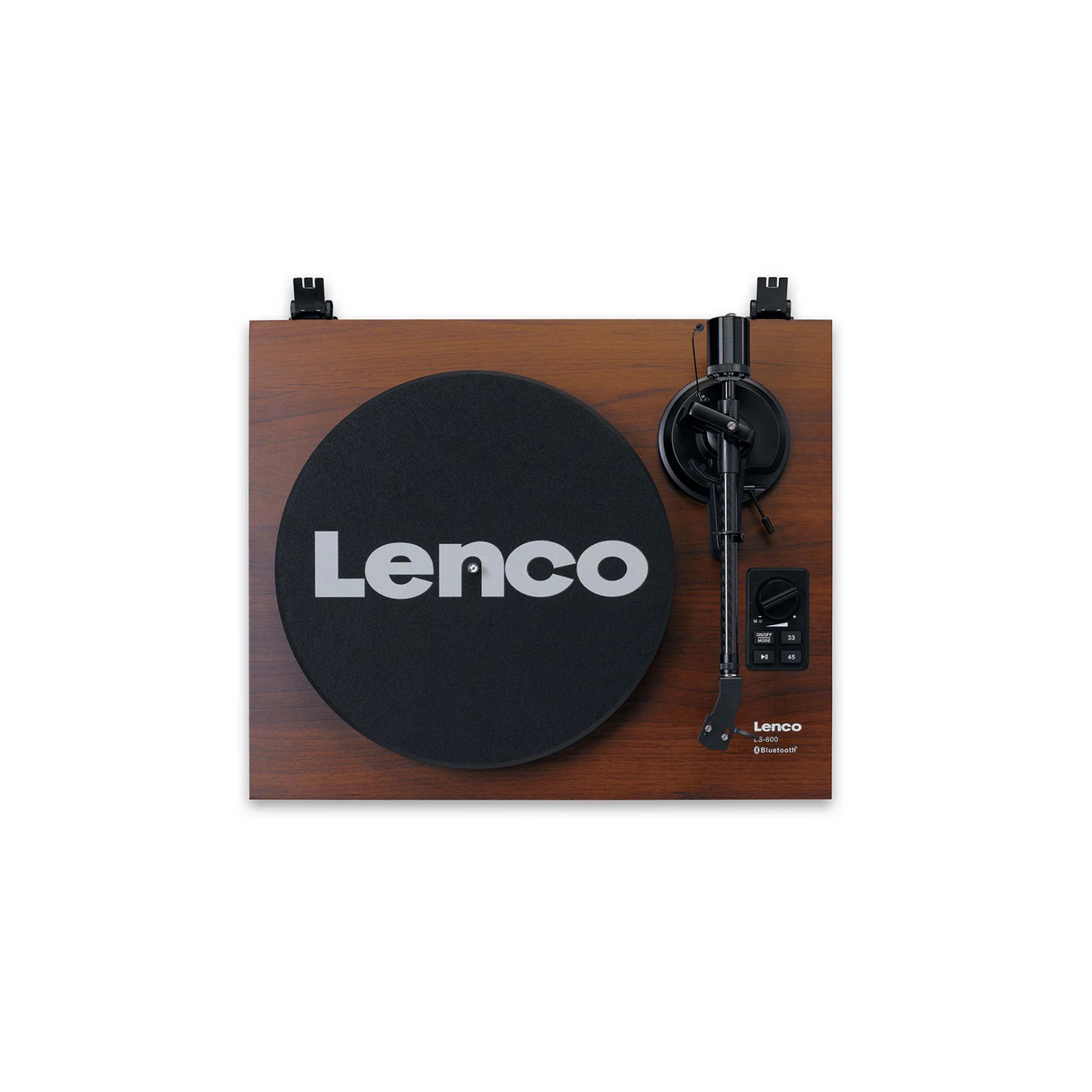 Lenco LS-600WA - Record player with built-in amplifier & Bluetooth plus 2 Bookshelf speakers (Walnut)