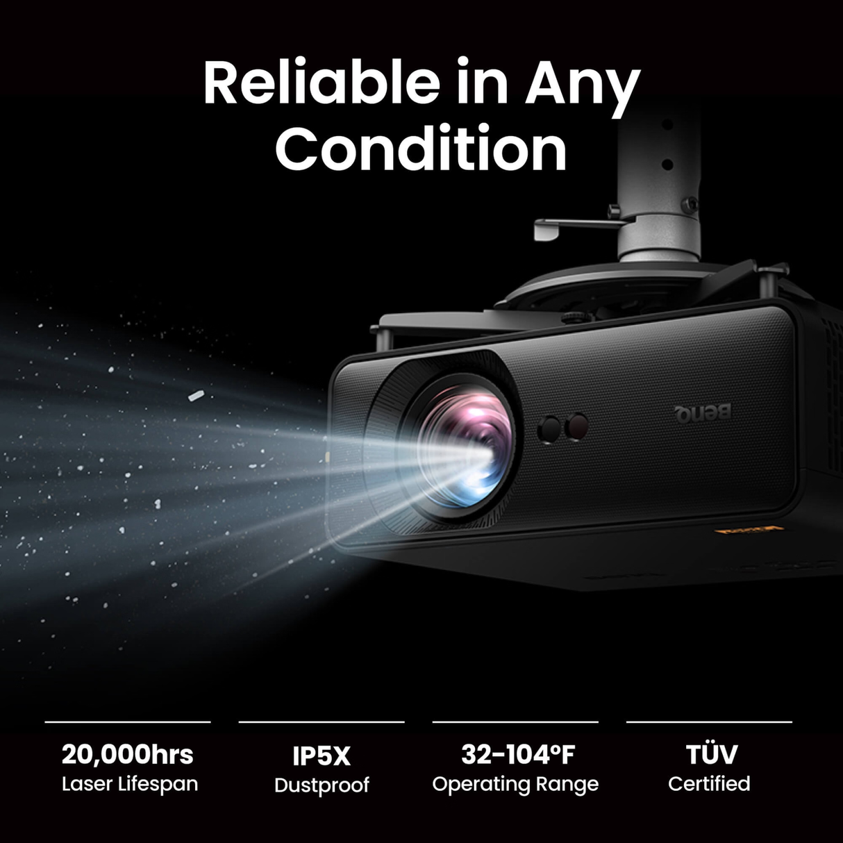 BenQ AH500ST - 4000 Lumens Short Throw Full HD Laser Projector (Golf Simulator Projector)