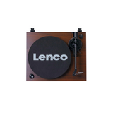 Lenco LBT-225WA - Record player with Bluetooth (Dark Brown) (Audio-Technica AT-VM95E high quality cartridge)