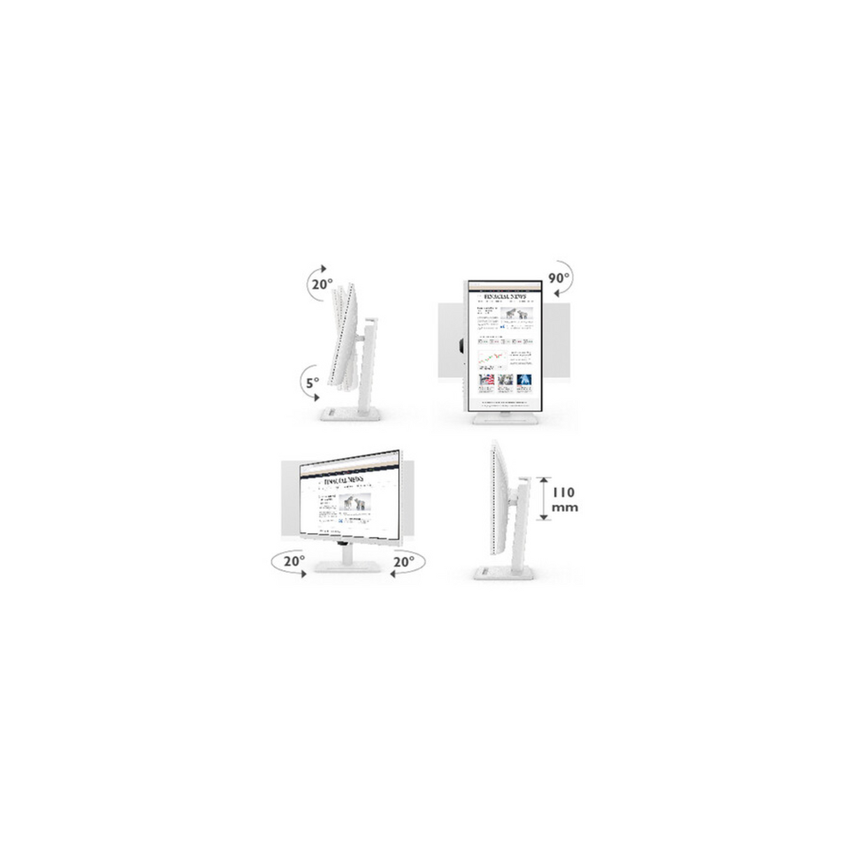 BenQ GW3290QT - 31.5 Inches K QHD USB-C Ergonomic Eye-Care Coding Monitor