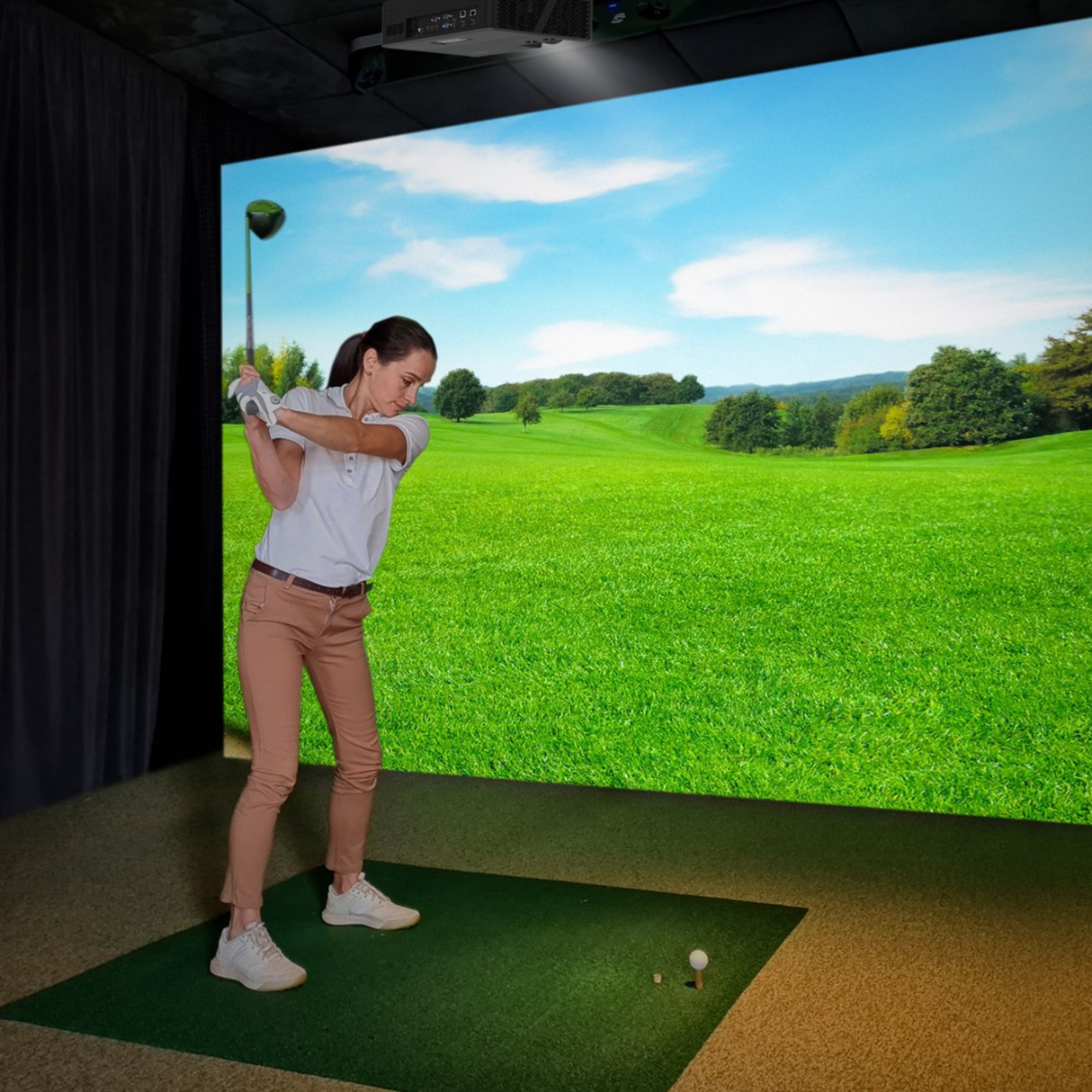 Optoma AZU517ST - 5500 Lumens F DLP Short Throw 4K Laser Projector (Golf Simulator Projector)