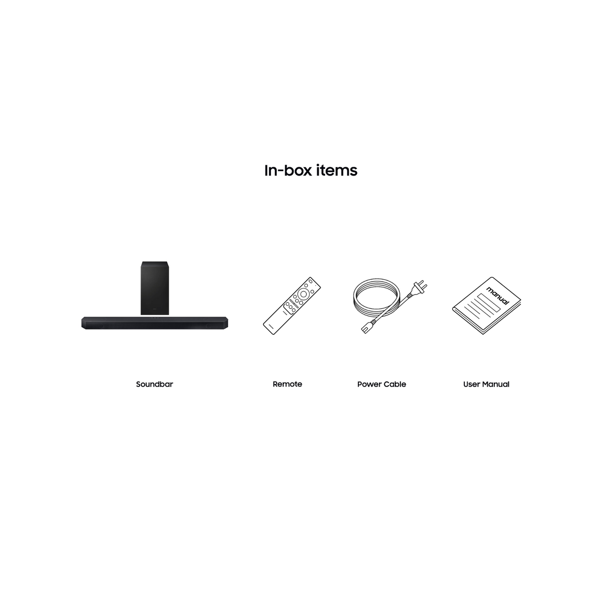 Samsung HW-Q600H Soundbar - 3.1.2 Channel Dolby Atmos Soundbar with wireless Subwoofer 320W