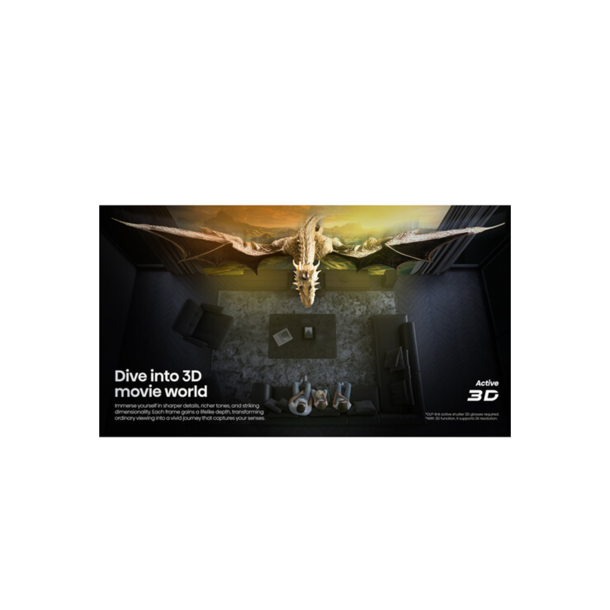 Hisense PX4 Pro - 3500 Lumens 4K Ultra Short-Throw TriChroma Laser DLP Smart Home Theater Projector