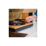 Lenco LS-300WD - Record Player with Bluetooth and two Bookshelf speakers (Wood)