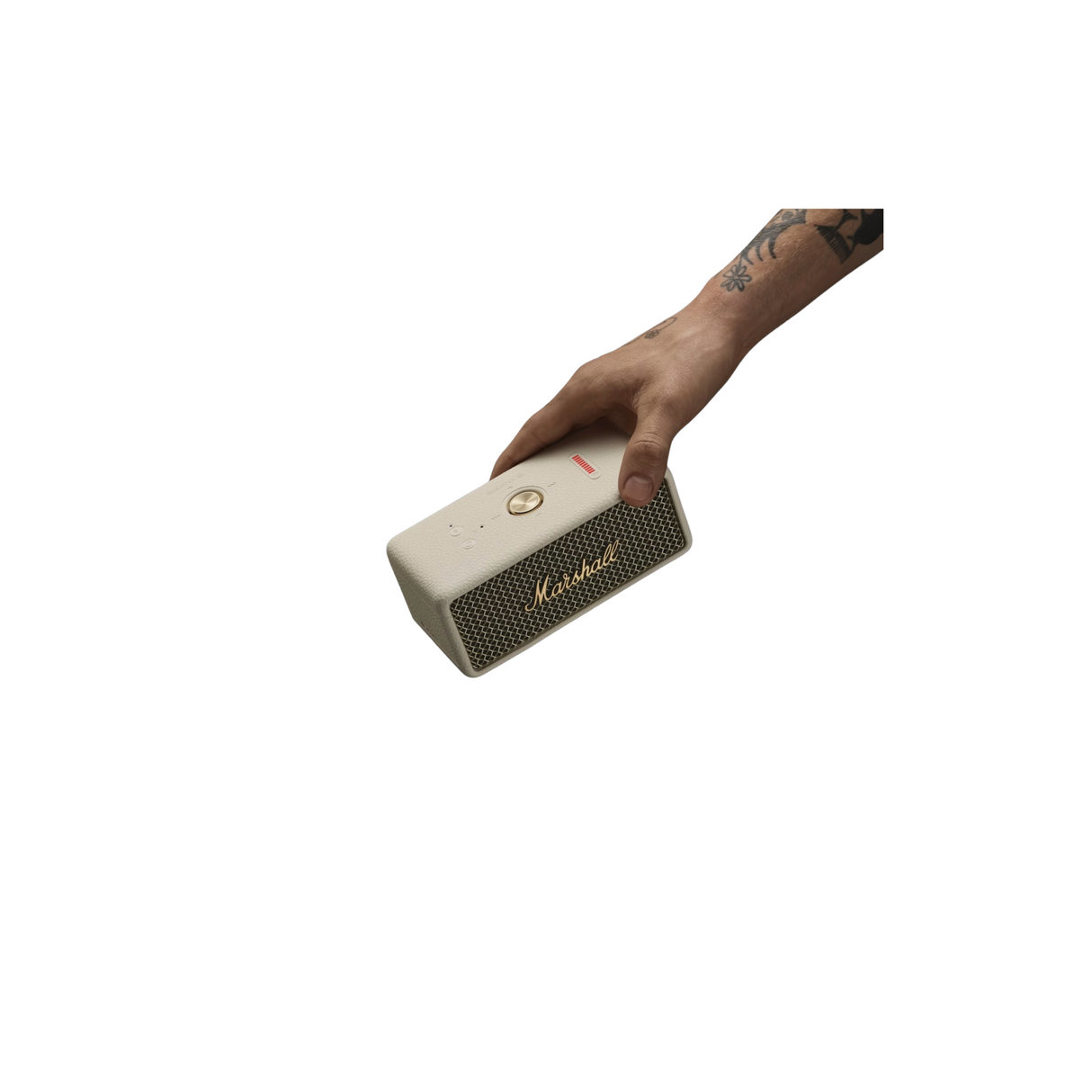 Marshall Emberton III Compact Portable Bluetooth Speaker with 32+ Hours of Playtime (Cream)