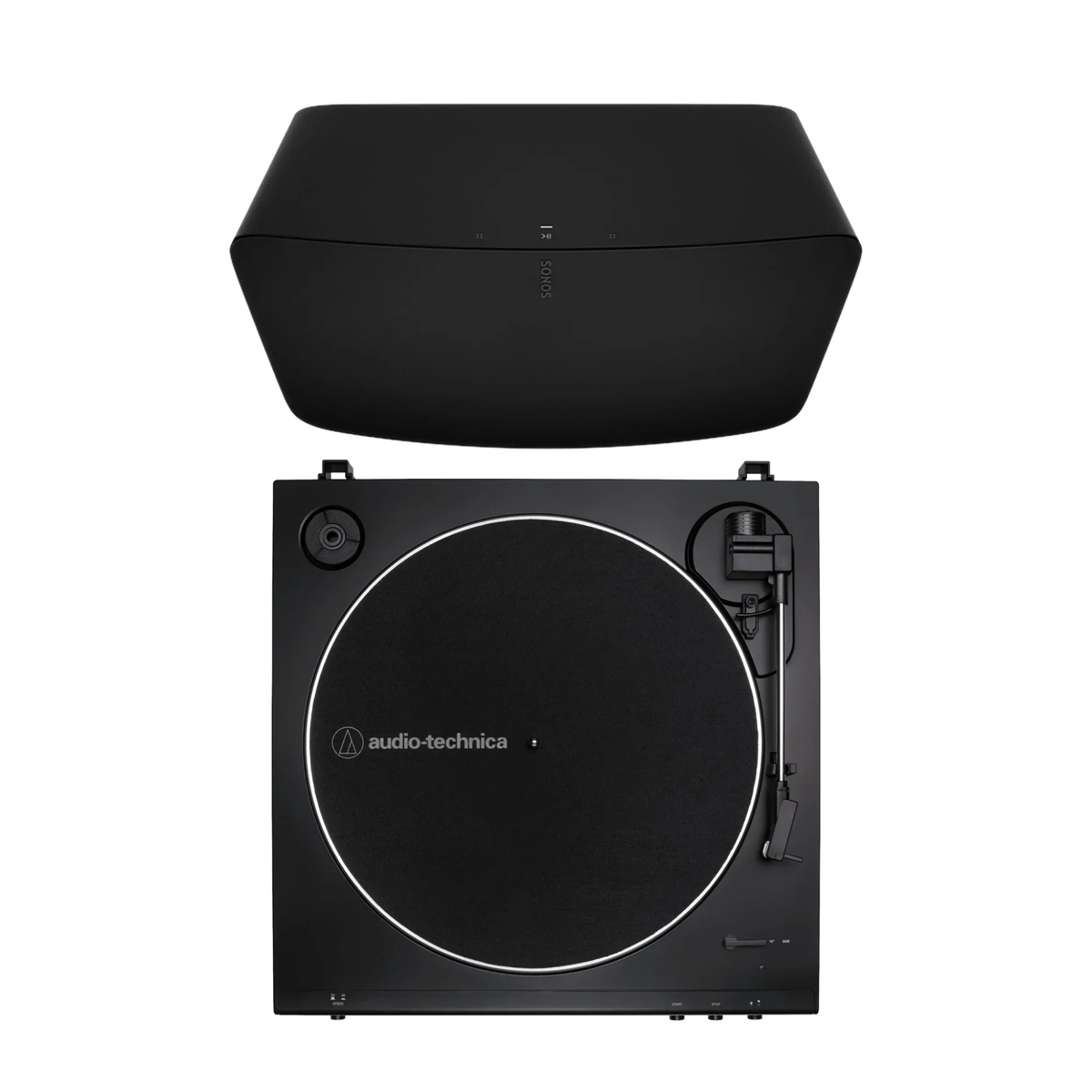 Sonos Five Smart Wireless Speaker + Audio Technica AT-LP60X Fully Automatic Turntable (Audiophile Enthusiasts Bundle Pack)