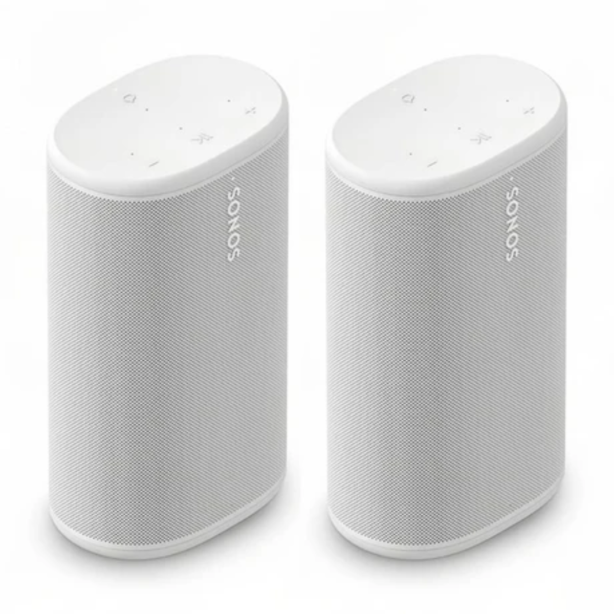 Sonos Play Portable Speaker with Wi-Fi, Bluetooth, Stereo Sound (White) (Pair) (Bundle Pack)