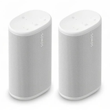 Sonos Play Portable Speaker with Wi-Fi, Bluetooth, Stereo Sound (White) (Pair) (Bundle Pack)