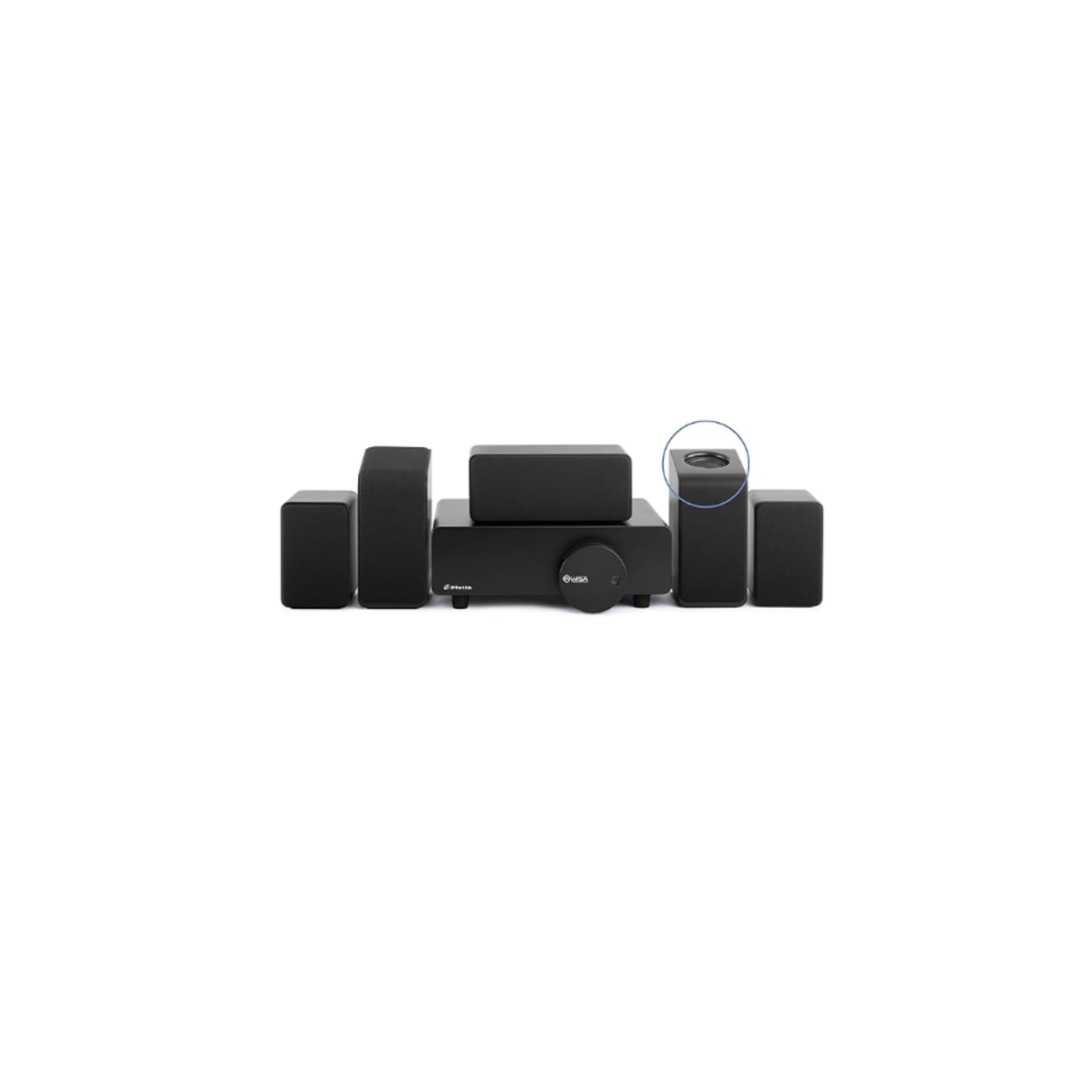 Platin Monaco 5.1.2 Home Theater System - Wireless Surround Sound System with Upward Firing Speakers - THX Tuned