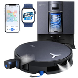 Ecovas Deebot X12 Omnicyclone Robot Vacuum & Mop, 22000 Pa Blast Suction, FocusJet + OZMO Roller Self-Washing Mop, TruEdge Cleaning, PowerBoost Charging, AIVI 3D AI Navigation