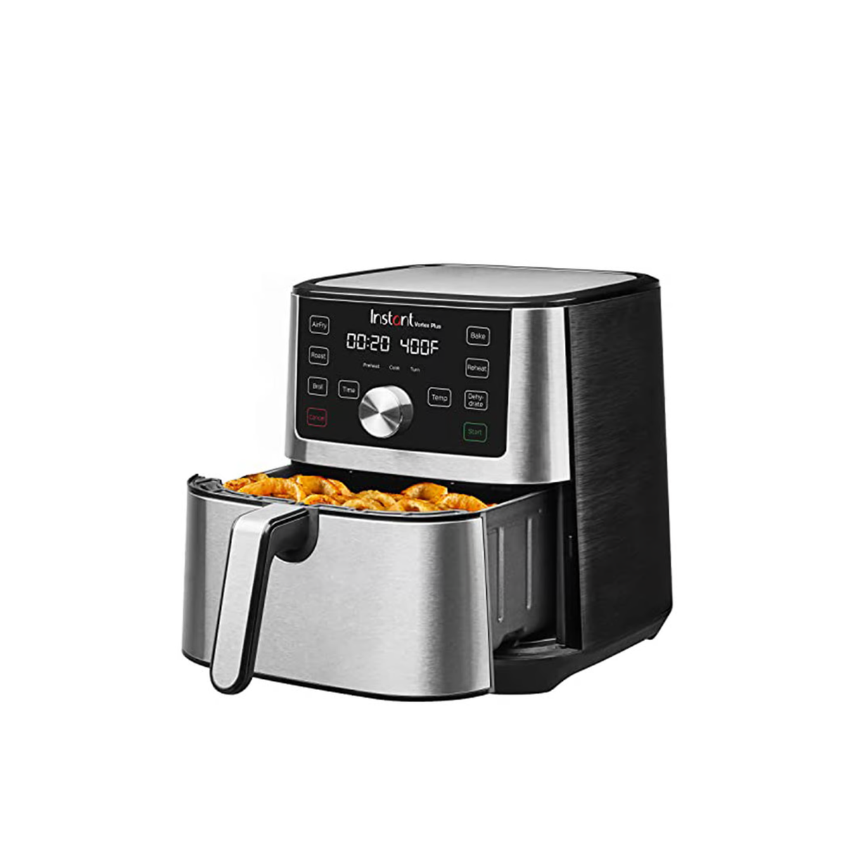 Instant Vortex Plus 6L Air Fryer, 6-in-1 with 360° EvenCrisp Technology, Touch Control Panel, Uses 95% Less Oil, Air Fry, Roast, Grill, Bake, Reheat & Dehydrate, 1500W, PFOA-Free & BPA-Free