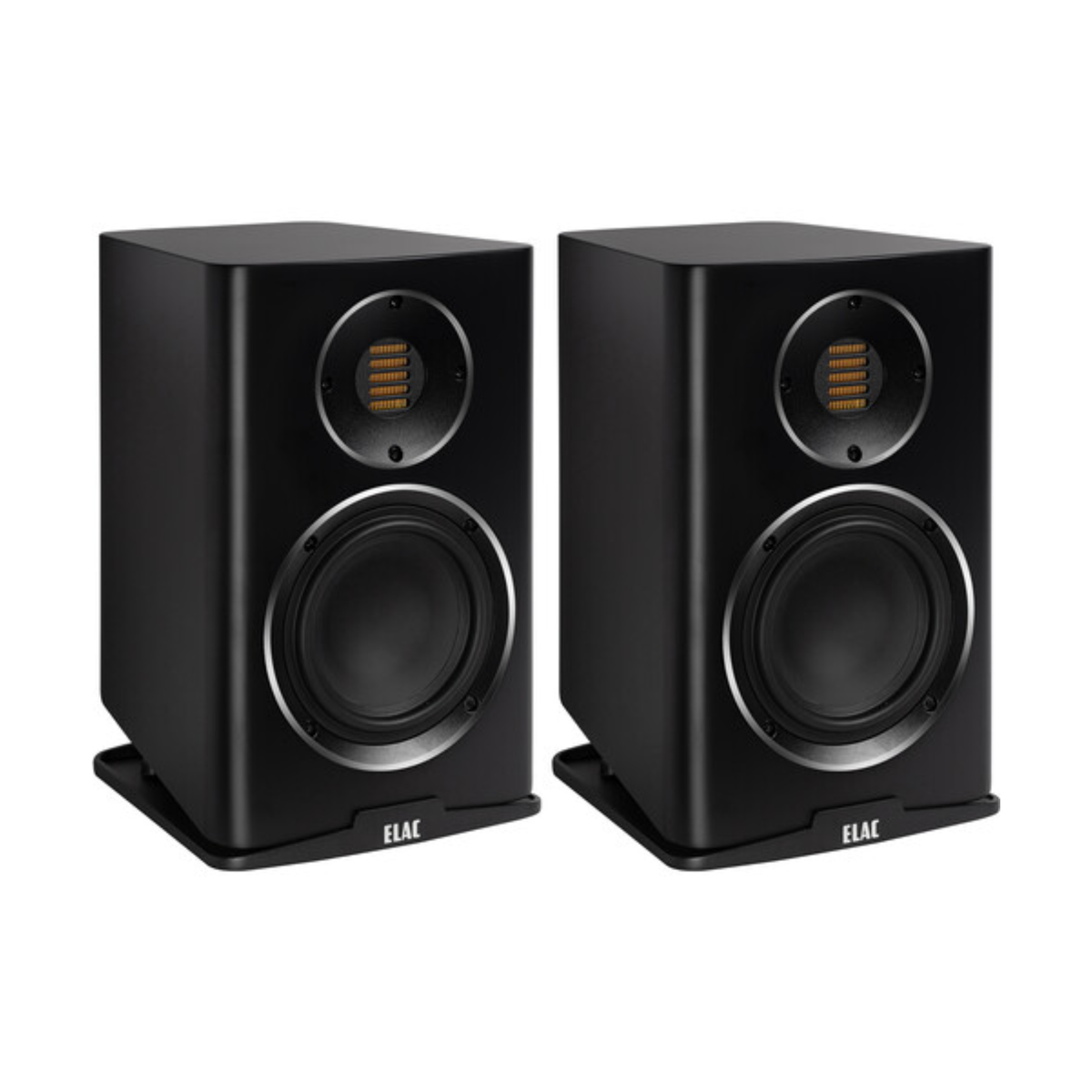 Elac Carina BS243.4 - 2-Way Bookshelf Speakers (Satin Black) (Pair)
