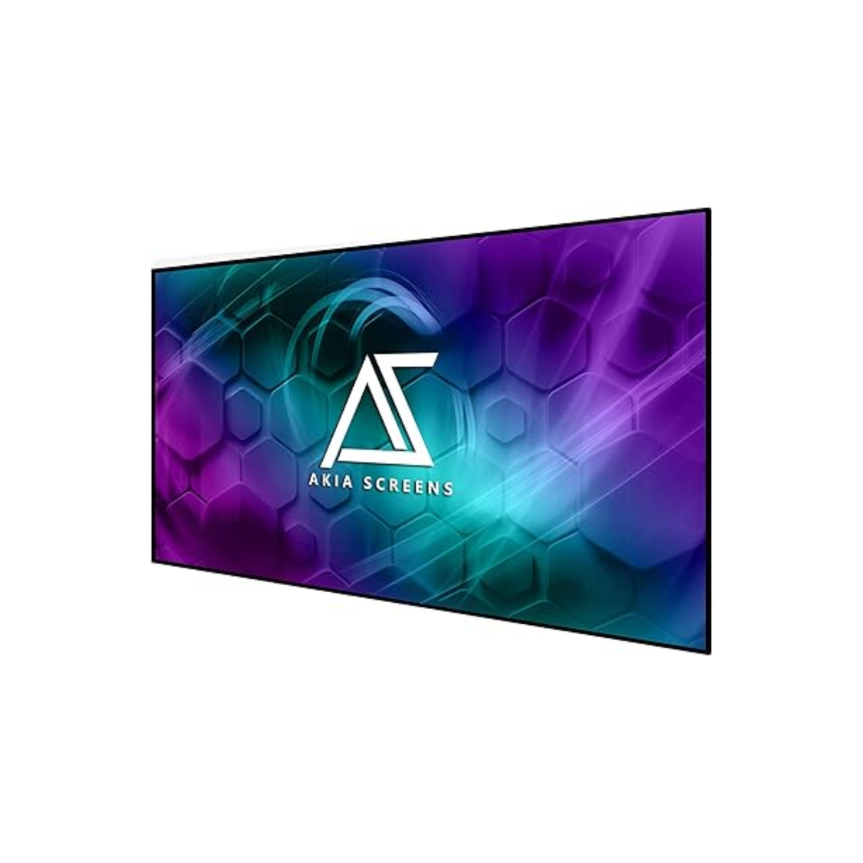 Akia Screens AK-NB100H - 100 Inches CineWhite Edge Free/Edgeless Fixed Frame Projection Screen (16:9) (8K / 4K Ultra HD 3D Ready HDR Compatible)