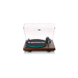 Lenco LBT-225WA - Record player with Bluetooth (Dark Brown) (Audio-Technica AT-VM95E high quality cartridge)