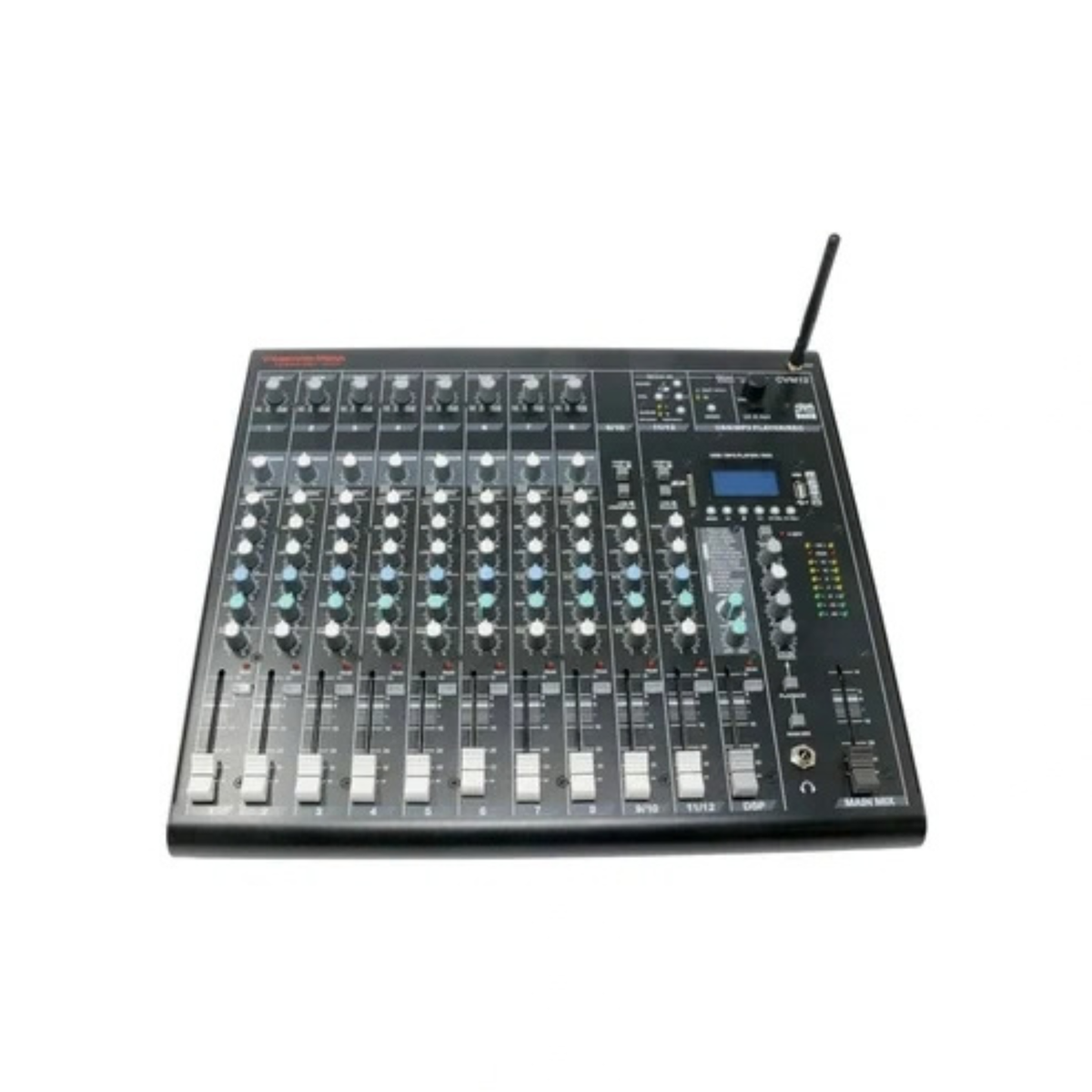 Cerwin Vega CVM-12 - 12-Channel Mixer with Bluetooth (Mixer for DJs and artists)