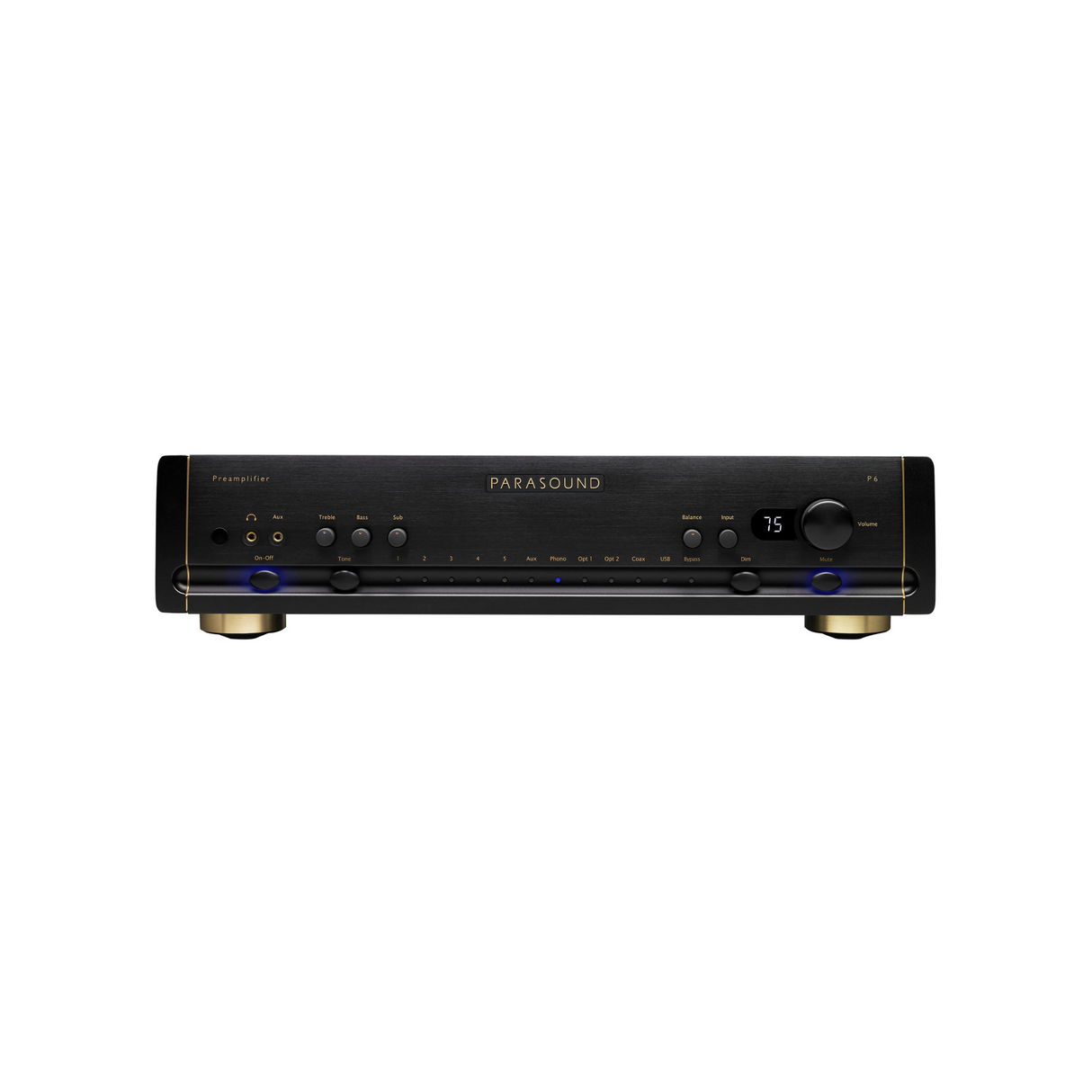 Parasound Halo P6 Stereo Preamplifier (Black)